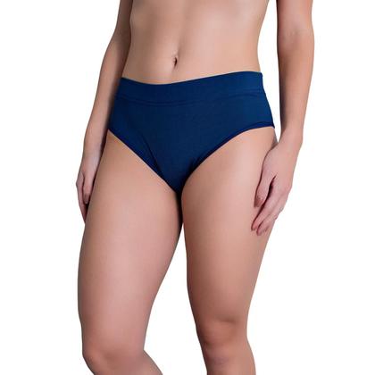 Imagem de Kit 5 Calcinhas Calçola Modeladora Cós Alto Cintura Alta Em Microfibra Lisa Revenda