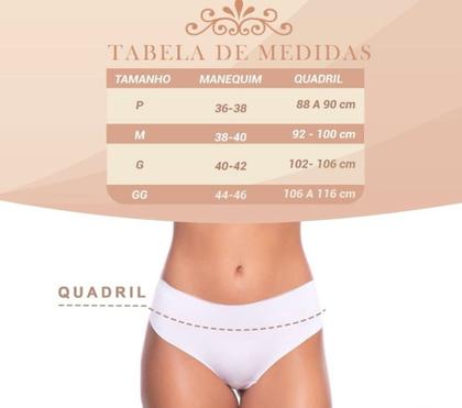 Imagem de Kit 5 Calcinhas Cintura Alta Sem Costura Cós Alto Duplo Compressão Corte a Laser