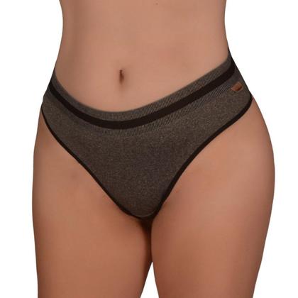 Imagem de Kit 5 Calcinhas Cotton Cintura Alta Algodão Tangão Confort