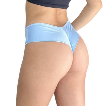Imagem de Kit 5 Calcinhas Fio Duplo Sem Costura Fio Dental Lateral Larga Conforto Empina Bumbum