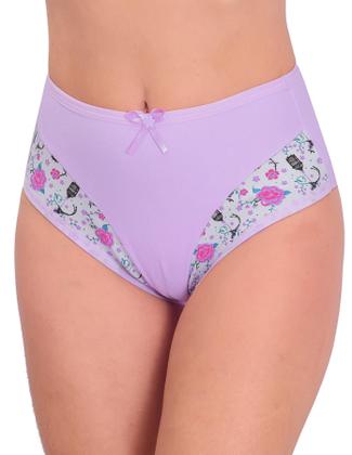 Imagem de Kit 5 Calcinhas Plus Size Algodão Cotton Calçola do 48 ao 56 Grande Confortável