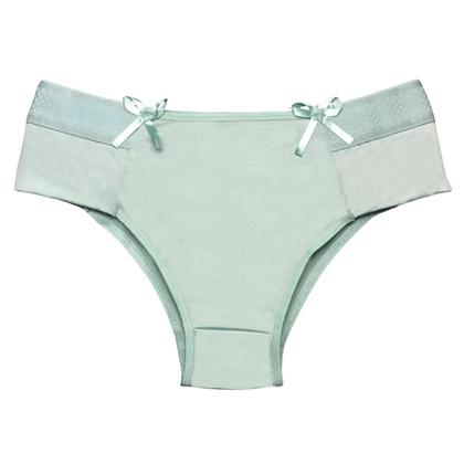 Imagem de Kit 5 Calcinhas Tanga Feminina Cintura Alta Pala Dupla Lingerie Confortável