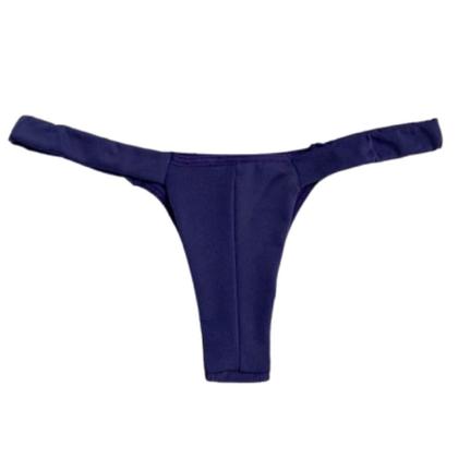 Imagem de Kit 5 Calcinhas Tanga Fio Duplo Feminino Tirinhas Biquini Lingerie Microfibra Conforto