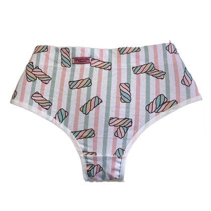 Imagem de Kit 5 Calçola Cós Alto Modeladora Calcinha Reforçada Cintura Alta Revenda