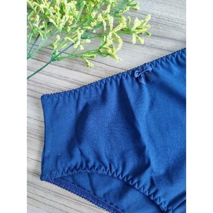 Imagem de Kit 5 Calçola De Algodão Senhora Calcinha Pala Larga Confortável