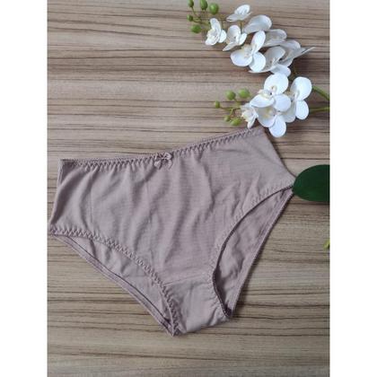 Imagem de Kit 5 Calçola De Algodão Senhora Calcinha Pala Larga Confortável