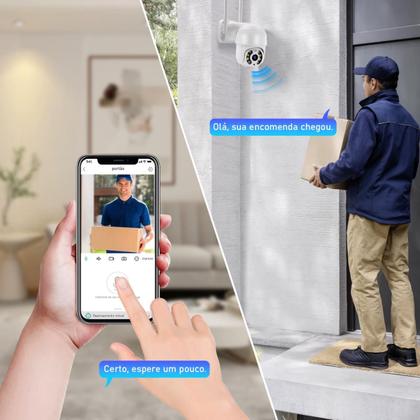 Imagem de Kit 5 Câmeras Ip Wifi A8 Hd Branco Segurança Externa Smart