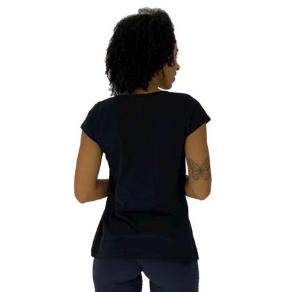 Imagem de Kit 5 Camisa Babylook MXD Conceito Casual Fitness Cores Básicas e Estampas Diversas