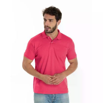 Imagem de Kit 5 Camisas Polo Piquet Masculina Lisa - Cores Iguais