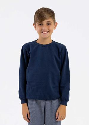Imagem de Kit 5 Camiseta Básica Manga Longa Menino e Menina