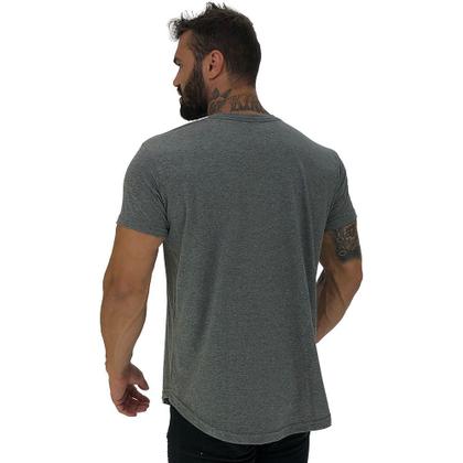 Imagem de Kit 5 Camiseta Longline MXD Conceito Slim Cores Básicas e Mescladas Lisas