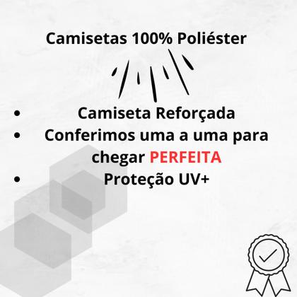 Imagem de Kit 5 Camiseta Manga Longa Cumprida Masculina Segunda Pele Básica Uv Poliéster