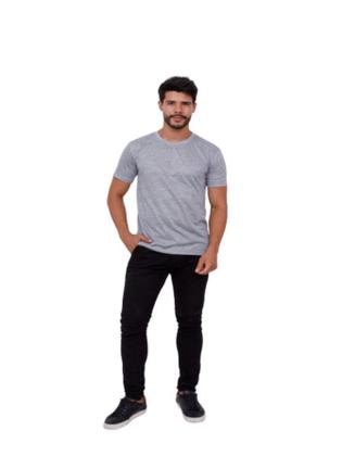 Imagem de Kit 5 Camisetas Básicas Lisa Manga Curta 100% Poliéster