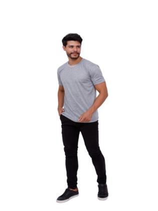 Imagem de Kit 5 Camisetas Básicas Lisa Manga Curta 100% Poliéster