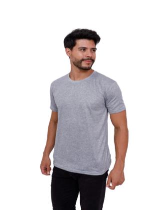 Imagem de Kit 5 Camisetas Básicas Lisa Manga Curta 100% Poliéster