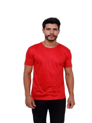 Imagem de Kit 5 Camisetas Básicas Lisa Manga Curta 100% Poliéster