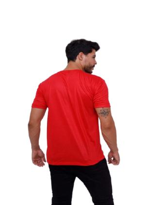 Imagem de Kit 5 Camisetas Básicas Lisa Manga Curta 100% Poliéster