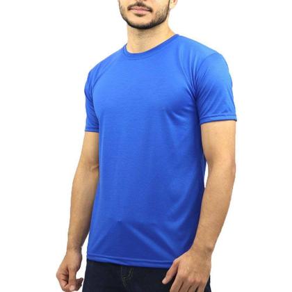 Imagem de Kit 5 Camisetas Básicas Masculina 100% Poliéster Cores Sortidas