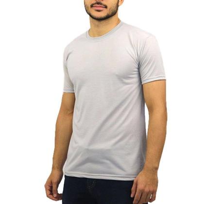 Imagem de Kit 5 Camisetas Básicas Masculina 100% Poliéster Cores Sortidas