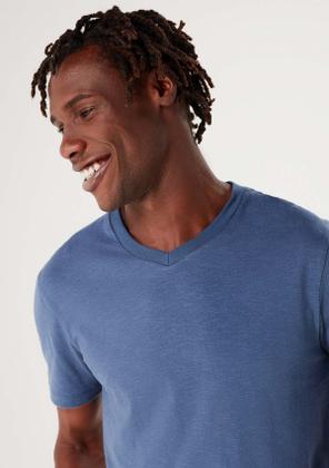 Imagem de Kit 5 Camisetas Básicas Masculina Flamê Com Decote V