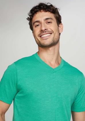 Imagem de Kit 5 Camisetas Básicas Masculina Flamê Com Decote V