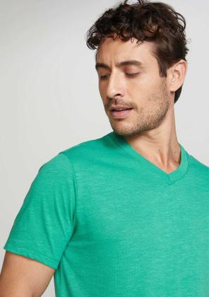Imagem de Kit 5 Camisetas Básicas Masculina Flamê Com Decote V