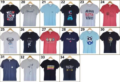 Imagem de Kit 5 Camisetas Blusas Feminina Plus Size Atacado Revenda