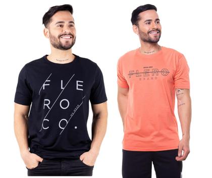 Imagem de Kit 5 Camisetas Camisas Blusas Básicas Malha Fio 30.1 Flero