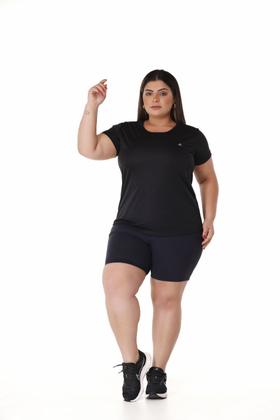Imagem de Kit 5 Camisetas Dry Fit Plus Size Fitness Feminina