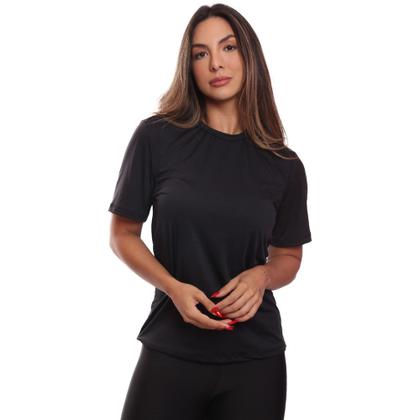 Imagem de Kit 5 Camisetas Feminina Dry Básica Lisa Proteção Solar UV Térmica Blusa Academia Esporte Camisa