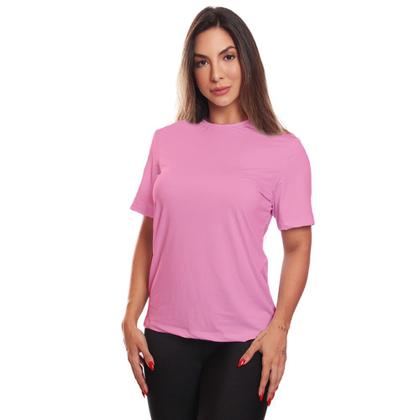 Imagem de Kit 5 Camisetas Feminina Dry Básica Lisa Proteção Solar UV Térmica Blusa Academia Esporte Camisa