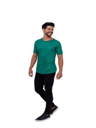 Imagem de Kit 5 Camisetas Lisas Básicas Manga Curta 100% Poliester