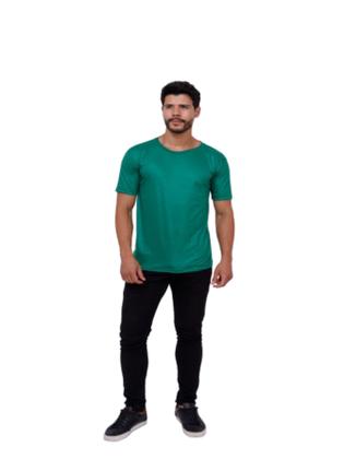 Imagem de Kit 5 Camisetas Lisas Básicas Manga Curta 100% Poliester