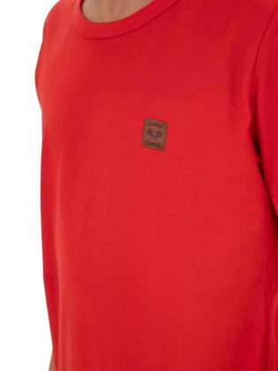 Imagem de Kit 5 Camisetas Manga Longa Infantil Menino Básica Lisa menino conforto menino