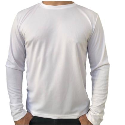 Imagem de Kit 5 Camisetas MANGA LONGA Unissex. Uso casual e esportivo.