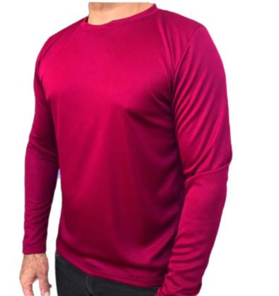 Imagem de Kit 5 Camisetas MANGA LONGA Unissex. Uso casual e esportivo.