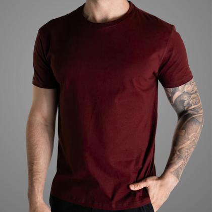 Imagem de Kit 5 Camisetas Masculinas Básica Gola Redonda 100 Algodão Lisa Casual versátil