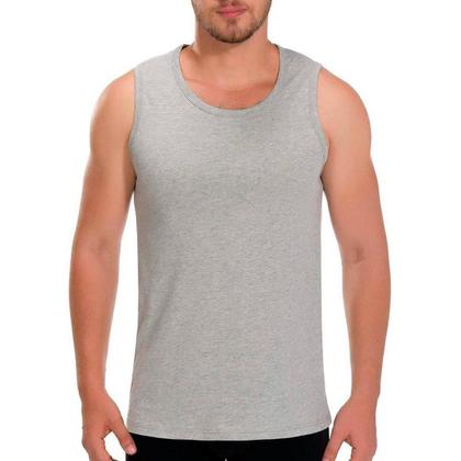 Imagem de Kit 5 Camisetas Regata Masculina Lisa Algodão Premium