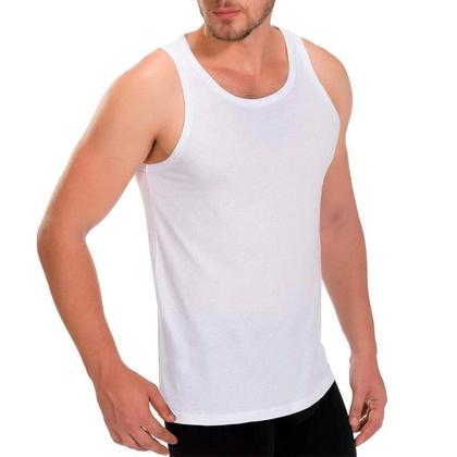 Imagem de Kit 5 Camisetas Regata Masculina Lisa Algodão Premium
