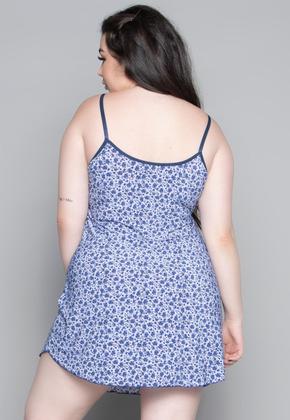 Imagem de Kit 5 Camisolas Plus Size WLS Modas Liganete Estampada Poá Roupa de Dormir