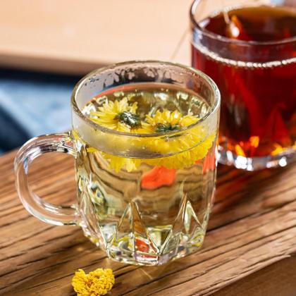 Imagem de Kit 5 Caneca Xícara Copo De Vidro Transparente Café Chá Cappuccino Alça 250ml