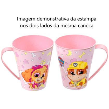 Imagem de Kit 5 Canecas Copo Patrulha Canina Feminino p/ Sacolinha Doces Surpresa Festa Aniversário