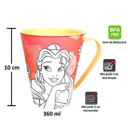Imagem de Kit 5 Canecas Princesa Bela Lembrancinhas e Decoração festa infantil