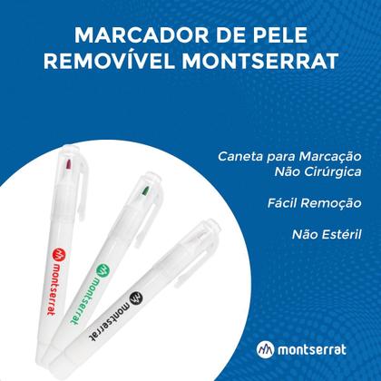 Imagem de Kit 5 Canetas Mini Marcador de Pele Montserrat Não Estéril de Fácil Remoção para Botox