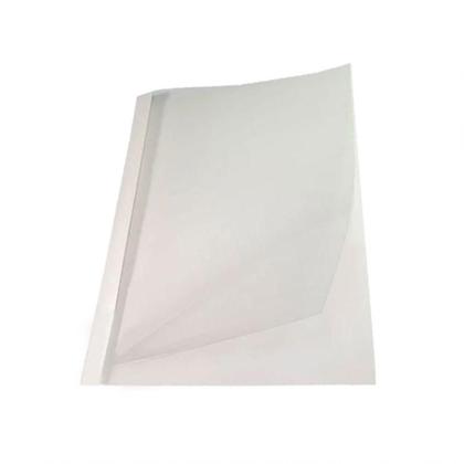 Imagem de Kit 5 Capas Encadernação Térmica Até 400 Folhas A4 Branca