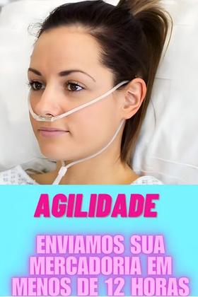 Imagem de Kit 5 Cateter Nasal Oxigênio Tipo Óculos Adulto Salter Labs premium