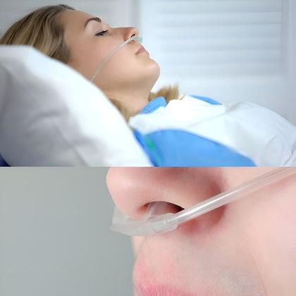 Imagem de Kit 5 Cateter Nasal Oxigênio Tipo Óculos Adulto Salter Labs premium