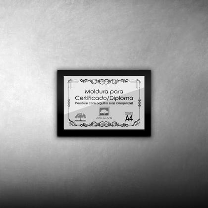 Imagem de Kit 5 Certificados/Diplomas A4 com Tela de Acetato e MDF