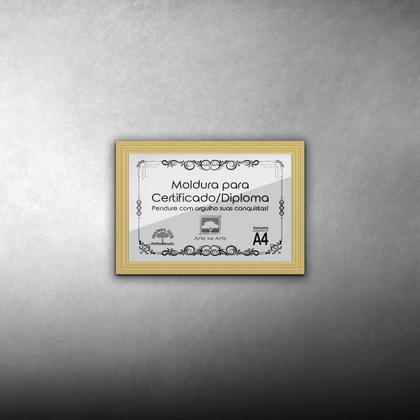 Imagem de Kit 5 Certificados/Diplomas A4 com Tela de Acetato e MDF