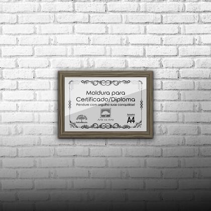 Imagem de Kit 5 Certificados/Diplomas A4 com Tela de Acetato e MDF